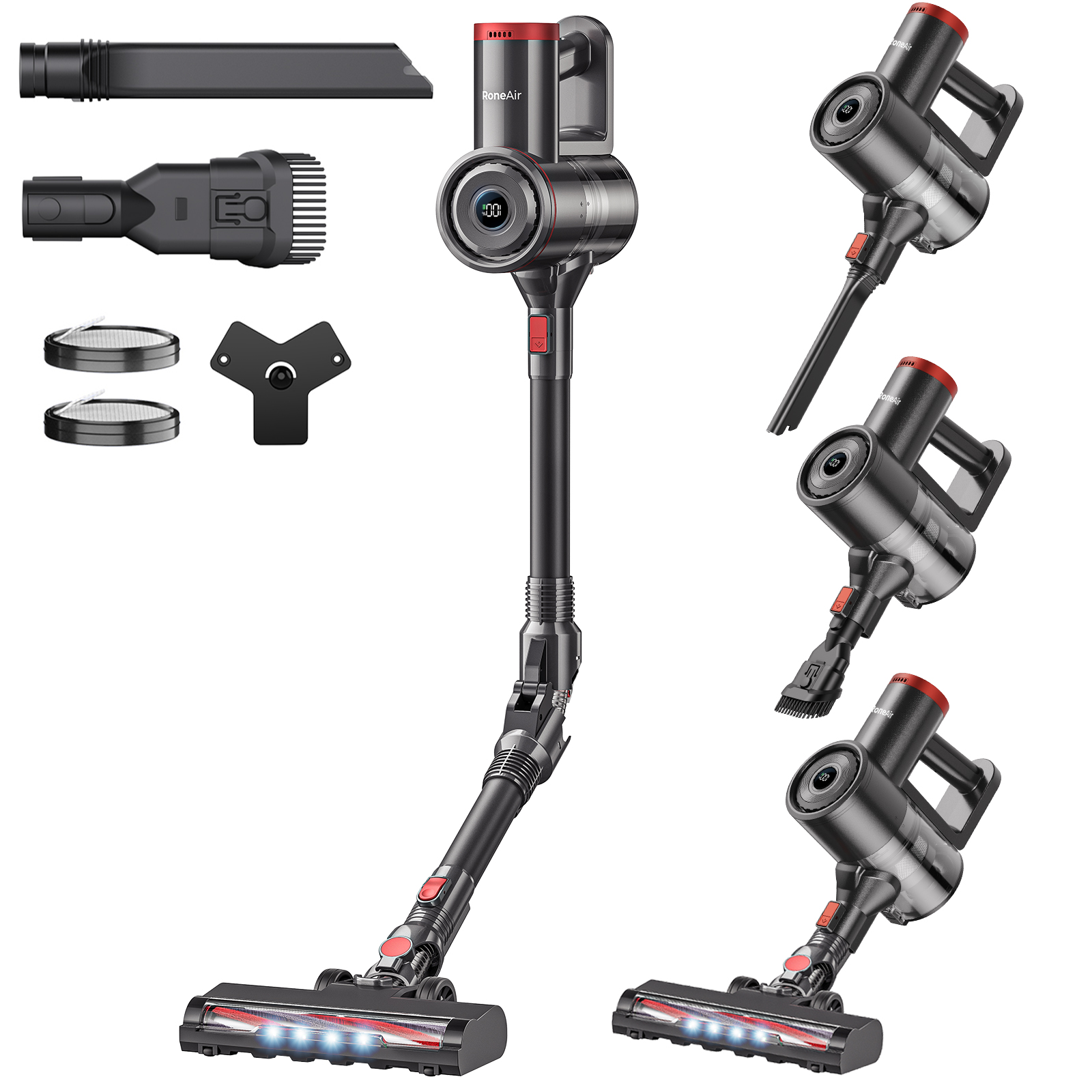 V200 Cordless Vacuum - Bendable Wand