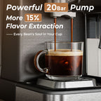 Espresso Coffee Maker with Milk Tank