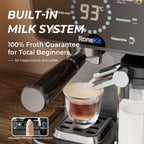 Espresso Coffee Maker with Milk Tank