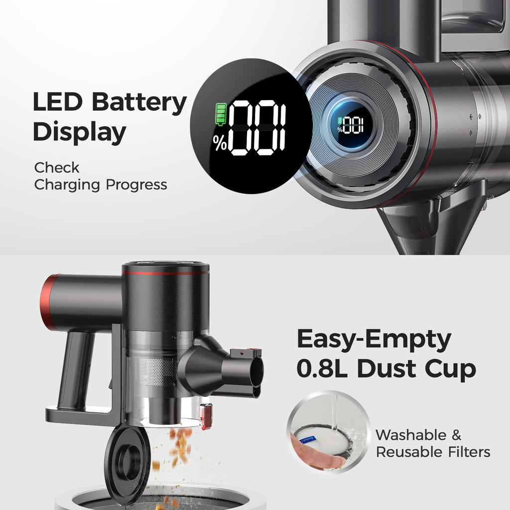 V200 Cordless Vacuum - Bendable Wand