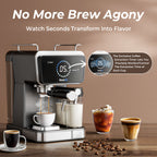 Espresso Coffee Maker with Milk Tank