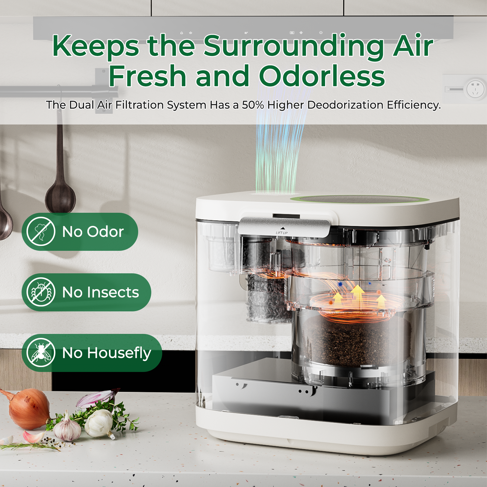 3.8L C301W Electric Composter
