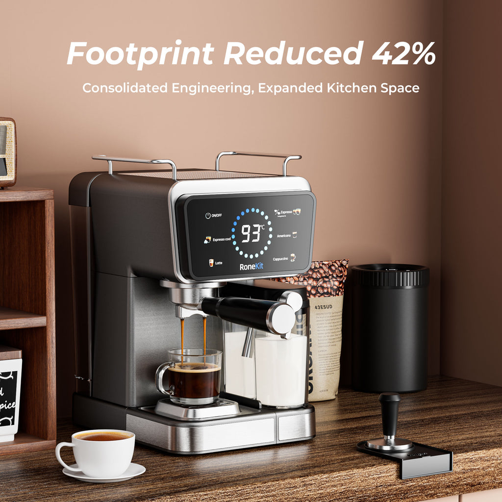 Espresso Coffee Maker with Milk Tank