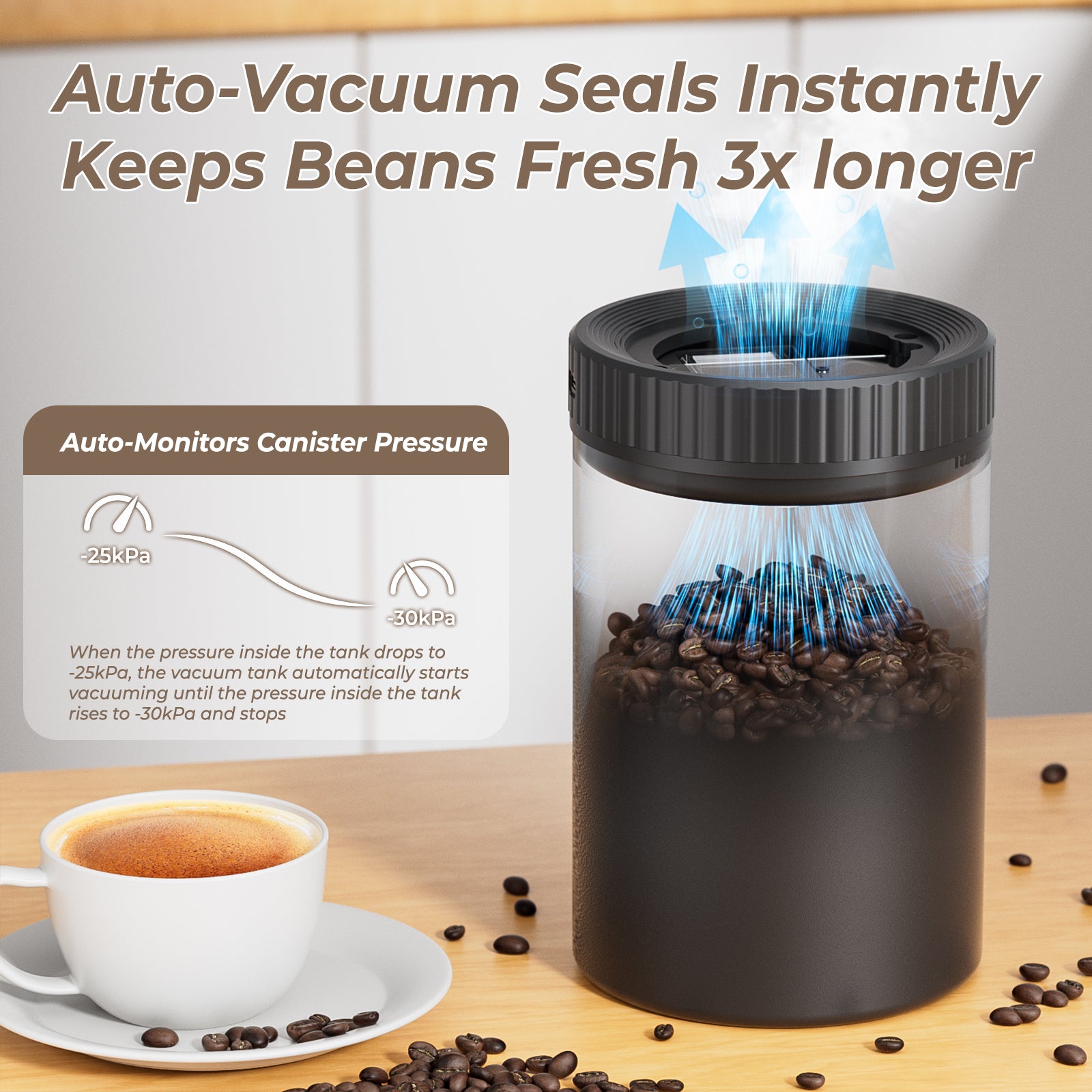 1.6L Coffee Composter